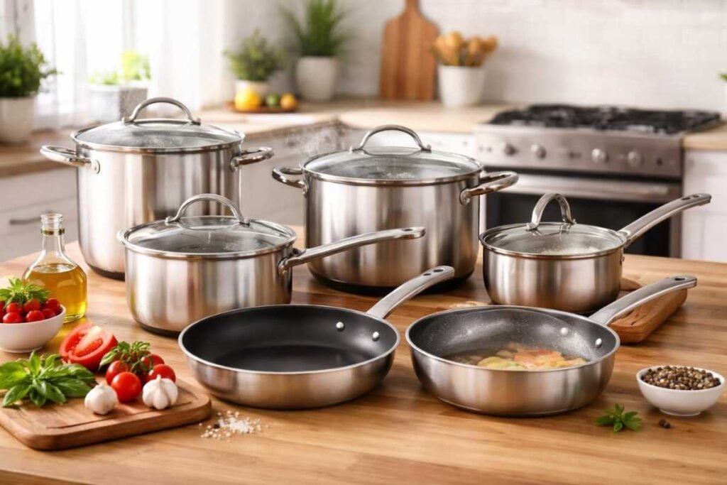 Jogo de Panelas: Funcionalidade e Elegância para Suas Receitas