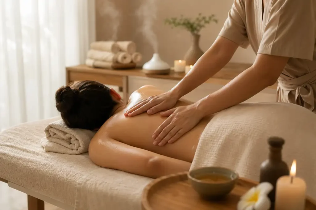 Massagem para relaxamento